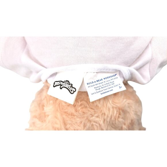 Build-A-Bear Happy Hugs Bear Be Miraculous Shirt Denim Skirt Ladybug Cat Noir - Picture 5 of 10